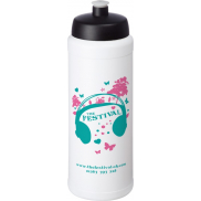 Bidon Baseline® Plus o pojemności 750 ml ze sportowym wieczkiem i uchwytem, biały, czarny