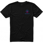 Męski t-shirt Nanaimo z krótkim rękawem 160 g/m², m, czarny