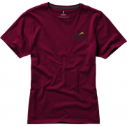 Damski t-shirt Nanaimo z krótkim rękawem, m, czerwony
