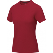 Damski t-shirt Nanaimo z krótkim rękawem, m, czerwony