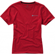Damski t-shirt Nanaimo z krótkim rękawem, xl, czerwony