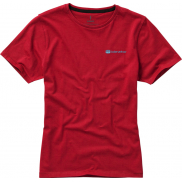 Damski t-shirt Nanaimo z krótkim rękawem, xxl, czerwony