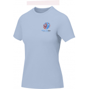 Damski t-shirt Nanaimo z krótkim rękawem, xl, niebieski