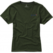 Damski t-shirt Nanaimo z krótkim rękawem, l, zielony