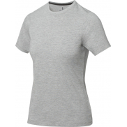 Damski t-shirt Nanaimo z krótkim rękawem, xl, szary