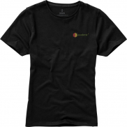 Damski t-shirt Nanaimo z krótkim rękawem, m, czarny
