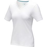 Damski T-shirt organiczny Kawartha z krótkim rękawem, xs, biały