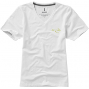 Damski T-shirt organiczny Kawartha z krótkim rękawem, m, biały