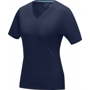 Damski T-shirt organiczny Kawartha z krótkim rękawem, s, niebieski