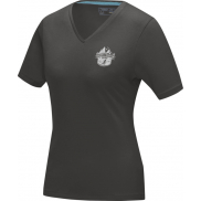 Damski T-shirt organiczny Kawartha z krótkim rękawem, xl, szary