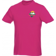 Męski T-shirt z krótkim rękawem Heros 150 g/m², 3xl, różowy