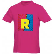 Męski T-shirt z krótkim rękawem Heros 150 g/m², xxs, różowy