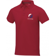 Męskie polo Calgary z krótkim rękawem 200 g/m², xs, czerwony