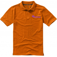 Męskie polo Calgary z krótkim rękawem 200 g/m², l, pomarańczowy