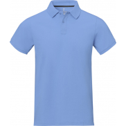 Męskie polo Calgary z krótkim rękawem 200 g/m², m, niebieski