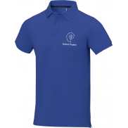 Męskie polo Calgary z krótkim rękawem 200 g/m², l, niebieski