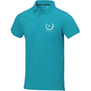 Męskie polo Calgary z krótkim rękawem 200 g/m², m, niebieski