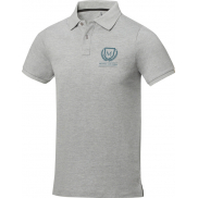 Męskie polo Calgary z krótkim rękawem 200 g/m², l, szary