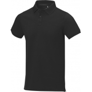 Męskie polo Calgary z krótkim rękawem 200 g/m², l, czarny
