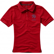 Damskie polo Calgary z krótkim rękawem 200 g/m², m, czerwony