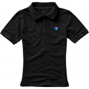 Damskie polo Calgary z krótkim rękawem 200 g/m², xl, czarny
