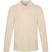 Męskie polo Calgary z długim rękawem 180 g/m², m, piasek pustyni