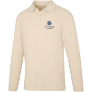 Męskie polo Calgary z długim rękawem 180 g/m², xl, piasek pustyni