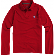 Męskie polo Calgary z długim rękawem 180 g/m², xs, czerwony