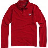 Męskie polo Calgary z długim rękawem 180 g/m², xl, czerwony