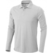 Męskie polo Calgary z długim rękawem 180 g/m², xs, szary