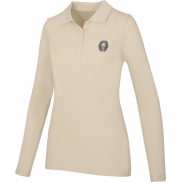 Damskie polo Calgary z długim rękawem 180 g/m², m, piasek pustyni