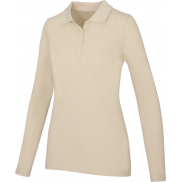 Damskie polo Calgary z długim rękawem 180 g/m², xl, piasek pustyni