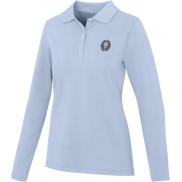 Damskie polo Calgary z długim rękawem 180 g/m², xs, niebieski