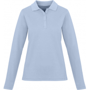 Damskie polo Calgary z długim rękawem 180 g/m², m, niebieski