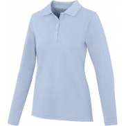 Damskie polo Calgary z długim rękawem 180 g/m², xl, niebieski