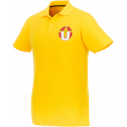 Helios - koszulka męska polo z krótkim rękawem 180 g/m², m, żółty