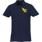 Helios - koszulka męska polo z krótkim rękawem 180 g/m², m, niebieski