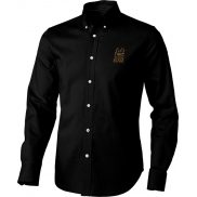 Męska koszula Vaillant z tkaniny Oxford z długim rękawem 142 g/m², xxl, czarny