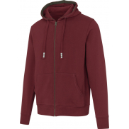 Unisex rozpinana bluza z kapturem Arora 300 g/m², xxl, czerwony