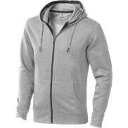 Unisex rozpinana bluza z kapturem Arora 300 g/m², m, szary