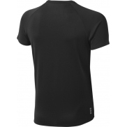 Męski T-shirt Niagara z krótkim rękawem z dzianiny Cool Fit odprowadzającej wilgoć 145 g/m², l, czarny