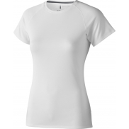Damski T-shirt Niagara z krótkim rękawem z dzianiny Cool Fit odprowadzającej wilgoć 145 g/m², l, biały