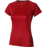 Damski T-shirt Niagara z krótkim rękawem z dzianiny Cool Fit odprowadzającej wilgoć 145 g/m², m, czerwony