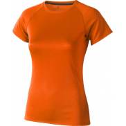 Damski T-shirt Niagara z krótkim rękawem z dzianiny Cool Fit odprowadzającej wilgoć 145 g/m², m, pomarańczowy