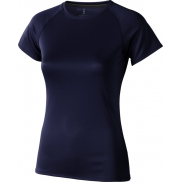 Damski T-shirt Niagara z krótkim rękawem z dzianiny Cool Fit odprowadzającej wilgoć 145 g/m², m, niebieski