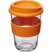 Kubek Americano® Cortado o pojemności 300 ml z uchwytem, pomarańczowy