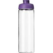 Bidon H2O Vibe o pojemności 850 ml z otwieranym wieczkiem, biały, fioletowy