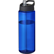 Bidon H2O Vibe o pojemności 850 ml z wieczkiem z dzióbkiem, niebieski, czarny