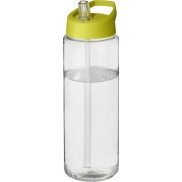 Bidon H2O Vibe o pojemności 850 ml z wieczkiem z dzióbkiem, biały, zielony