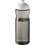 Bidon H2O Eco o pojemności 650 ml z wypukłym wieczkiem, szary, biały